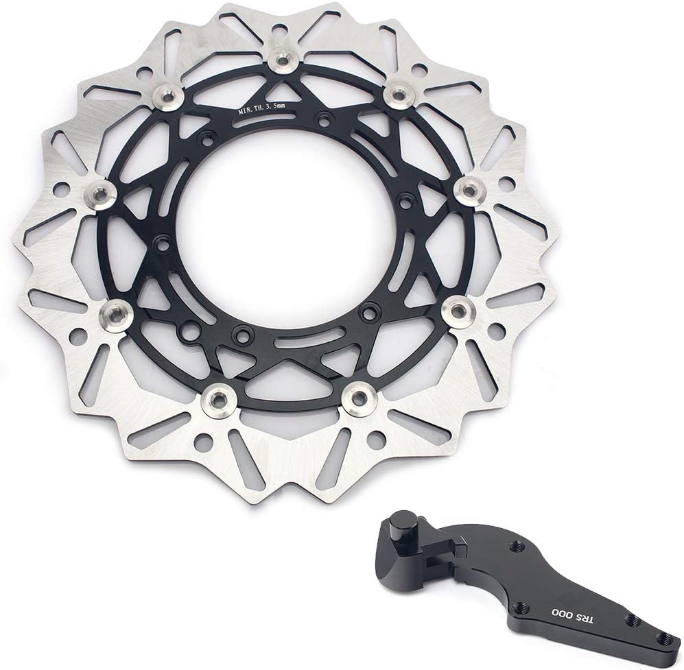 TOFR 320MM Supermoto Front Brake Disc Rotor Bracket for SX SX-F EXC EXC-F XC XC-F 125-660 2000-2019/ for HUSABERG 400-650 1999-2005