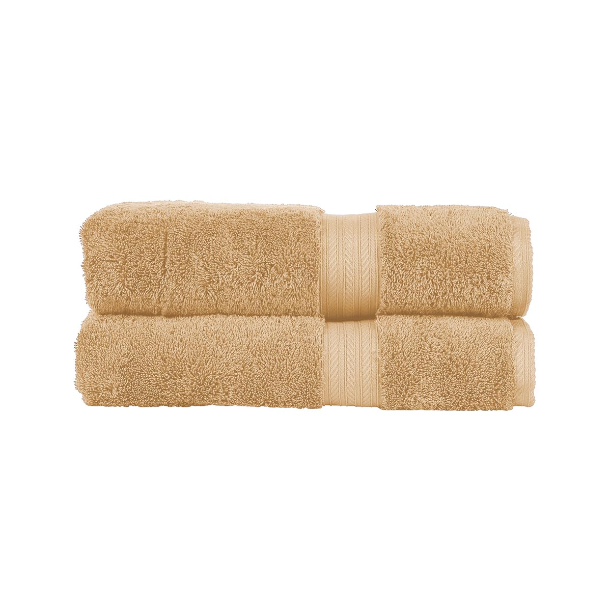Christy Renaissance 2 Bath Towels Set | Seedpod Beige | 100% Egyptian Cotton Pile — image 1
