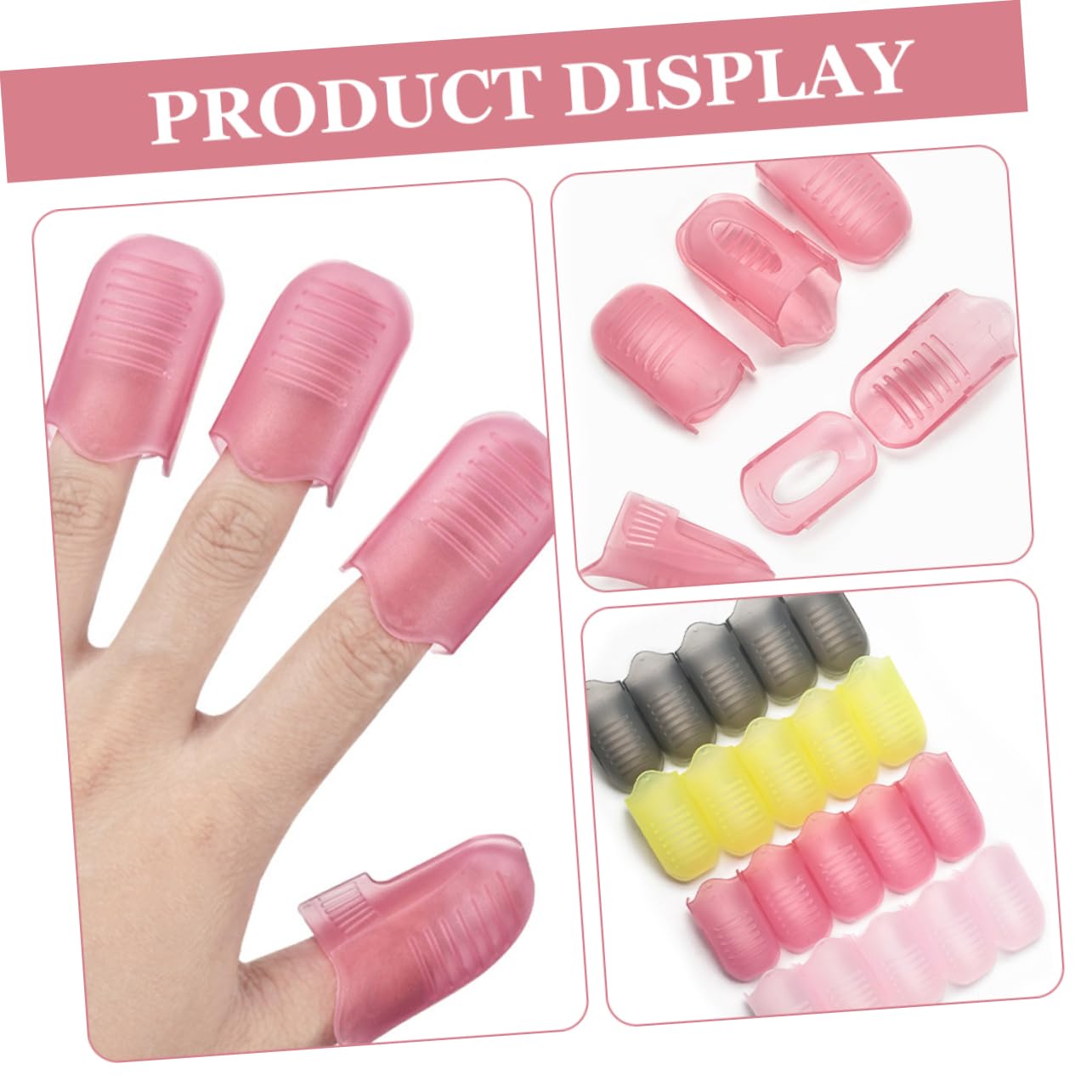 SAFIGLE 20pcs Gel Nail Remover Wrap Tool Nail Polish Remover Clip Acrylic for Travel Size