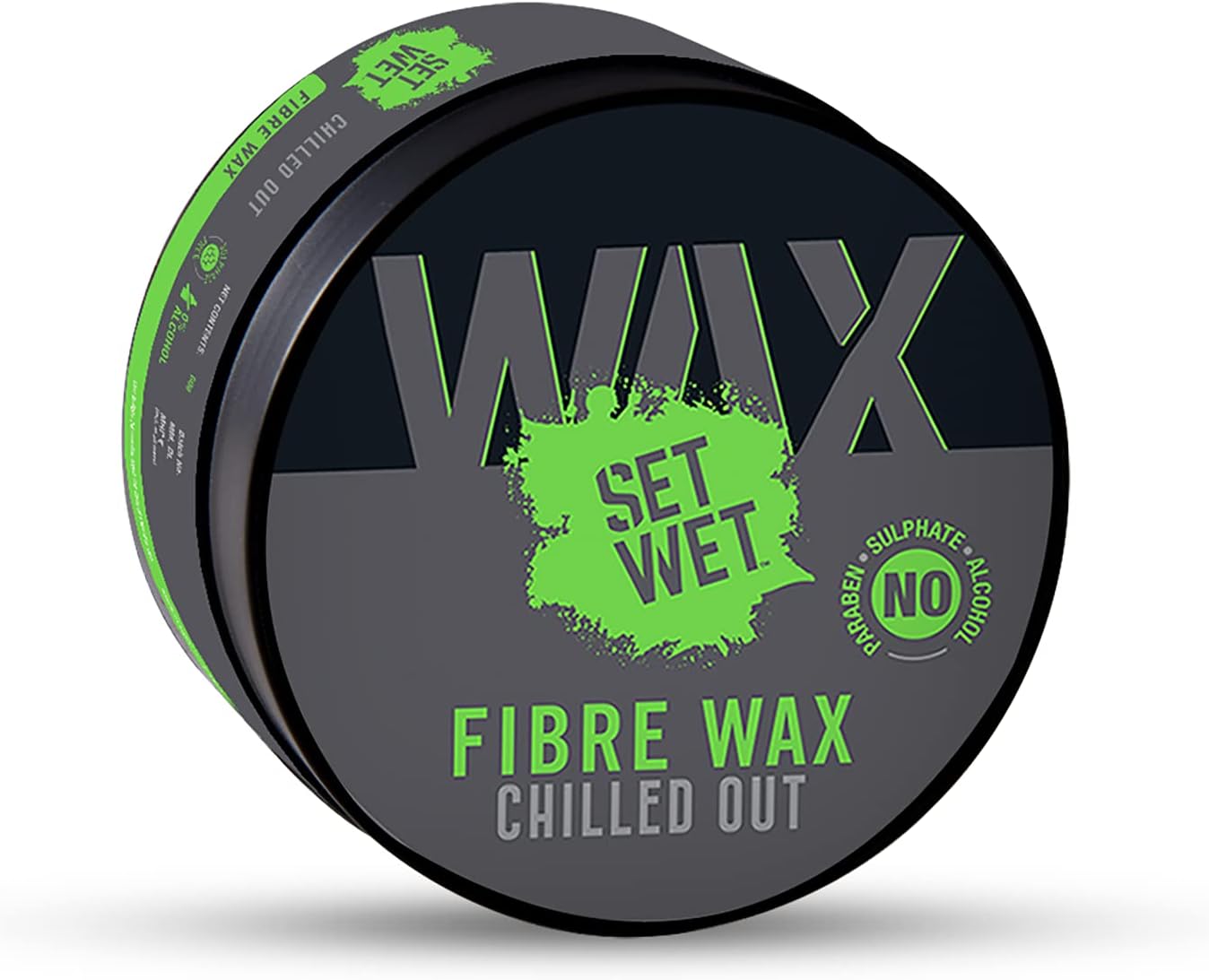 Set Wet Hair Wax For Men - Fibre Hair Wax 60g | Strong Hold, Extra Volume, Natural Finish, Restylable Anytime, Easy Wash Off | No Paraben, No Sulphate, No Alcohol