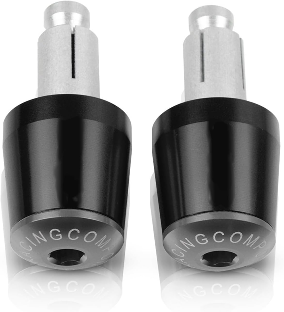SCUUBE Handlebar Plug for Hon&da CBR900RR CBR 900RR CBR 900 RR 1992-1999 1998 1997 1996 7/8" 22MM Handle Bar Ends Motorcycle Handlebar Grips End Cap Anti Vibration (Color : Sliver)