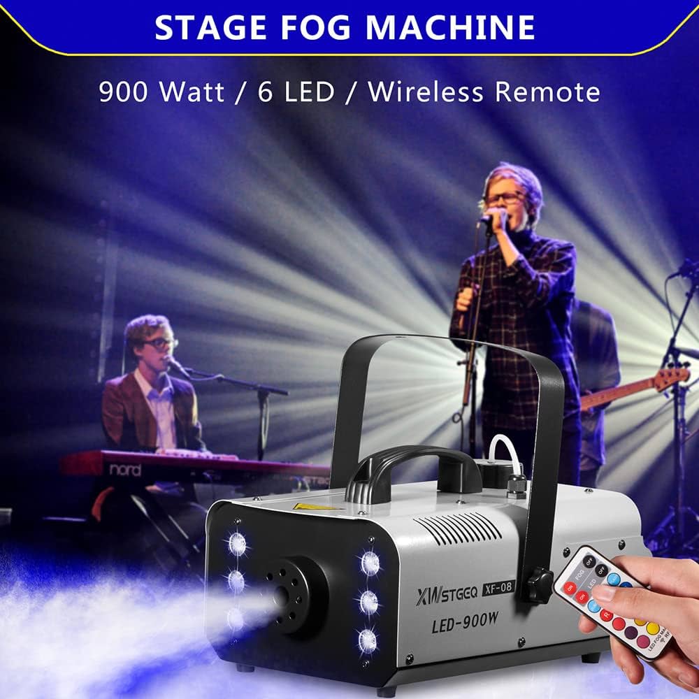 Amazon.com: Fog Machine 900 Watt with 6 LED Lights and 2-In