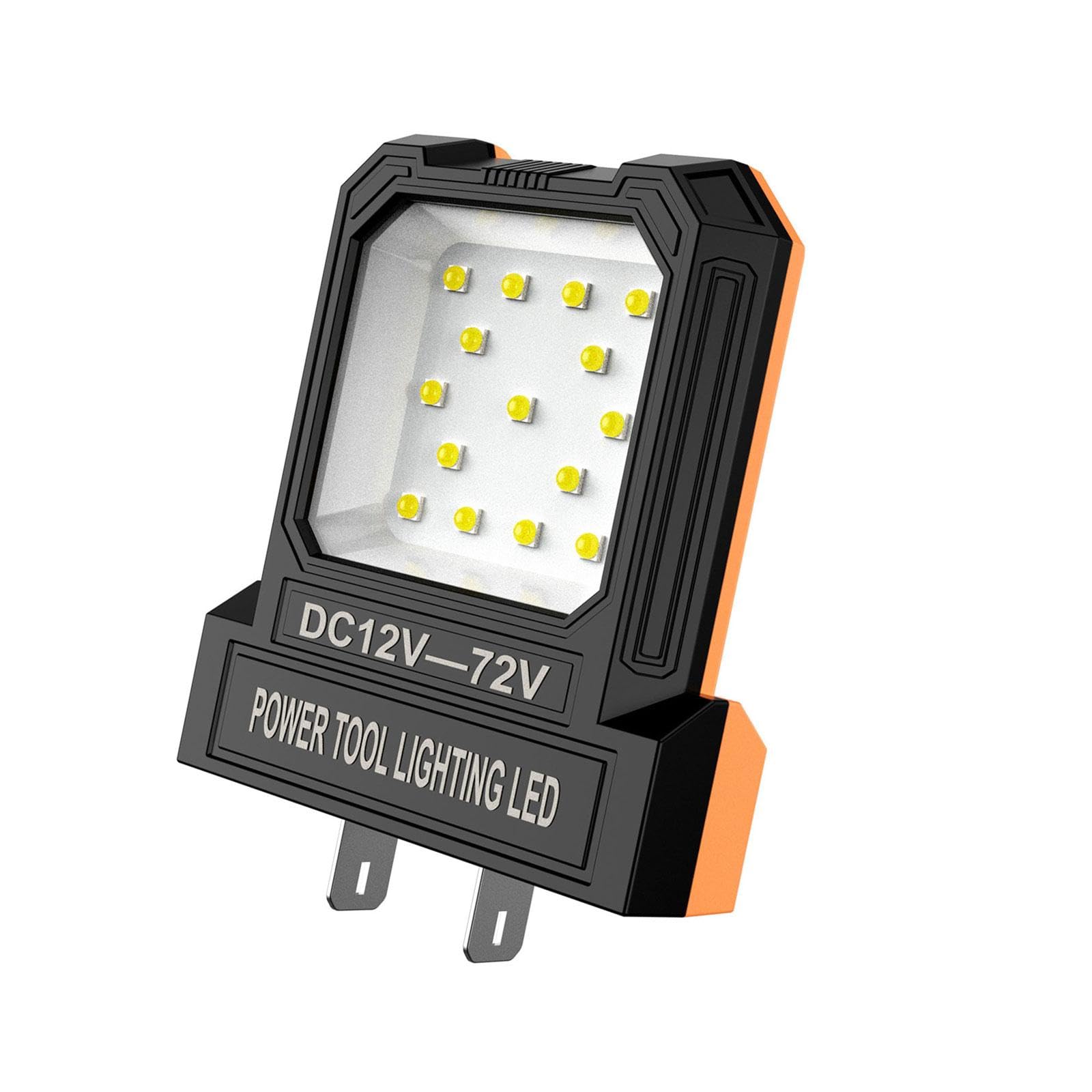 KACCDE Brightness 550LM LED Work Light for 12-72V Lithium Batteries Pocket Size Flashlights Jobsites Light Cordless Work Power Tool Battery