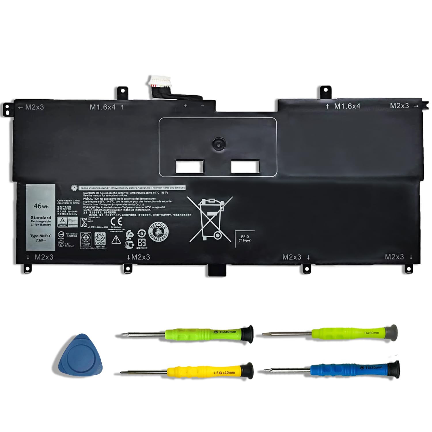 Amazon.com: SUNNEAR NNF1C Laptop Battery for Dell XPS 13 2-in-1