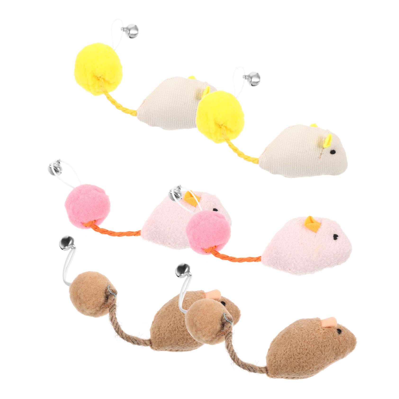 Toddmomy Lot De 6 Jouets pour Chats Et Souris Compacts Et Réutilisables À Gratter Et À Transporter