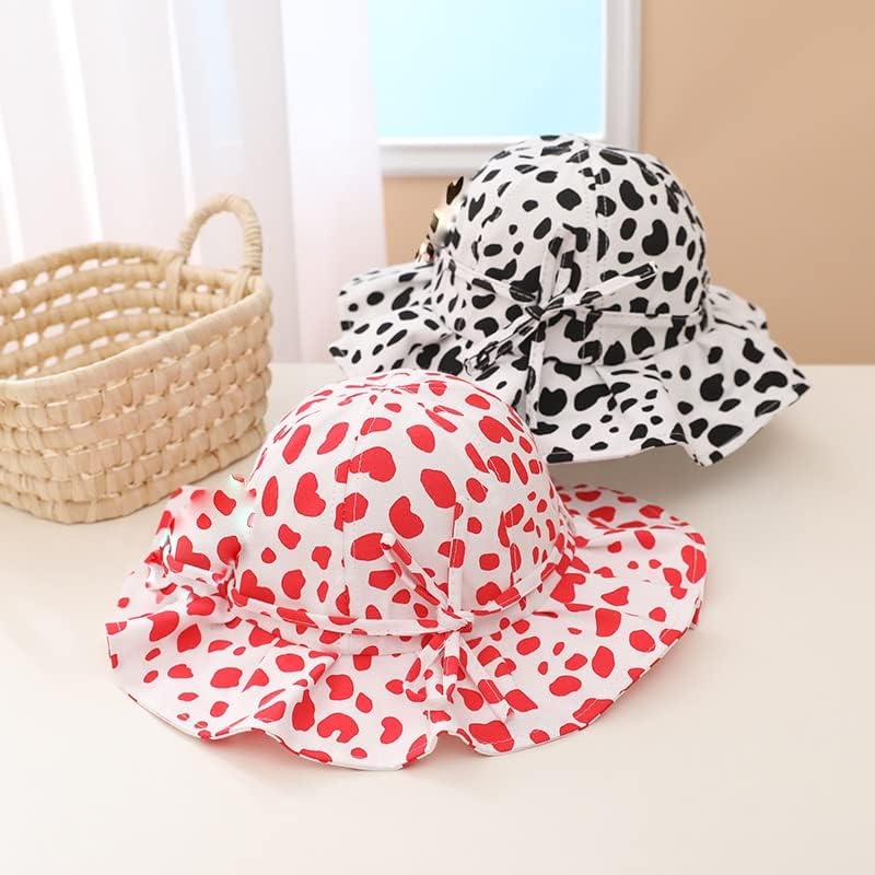 Girls Sun Hat Leopard Print Children Bucket Hat Cotton Baseball Cap Boys Hat Toddler Children Bucket Hat (Color: F, Size: 48-52cm) (E 48.0)