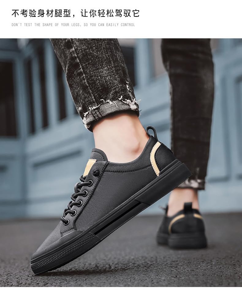Men's Leather Shoes Summer Breathable Men's Casual Shoes Classic Leather Non Slip Sneakers Men's Lightweight Outdoor Shoes Driving Shoes3
