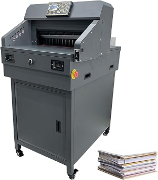 TECHTONGDA 18" Electric Paper Cutter 110V Heavy Duty Guillotine Paper Cutter, Industrial Paper Trimmer with Numerical Control and Safety Protection for Office Print Shops, Three Cutting Modes