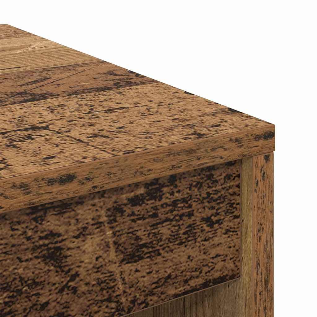 Scrivania in legno anticato, 60 x 40 x 76 cm, struttura in legno, postazione di lavoro compatta, per ufficio, casa, studio, laptop, computer, gaming, con superficie di lavoro efficiente e
