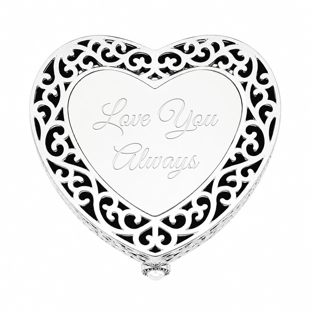 Cherished Moments Personalized Filigree Heart Jewelry Box