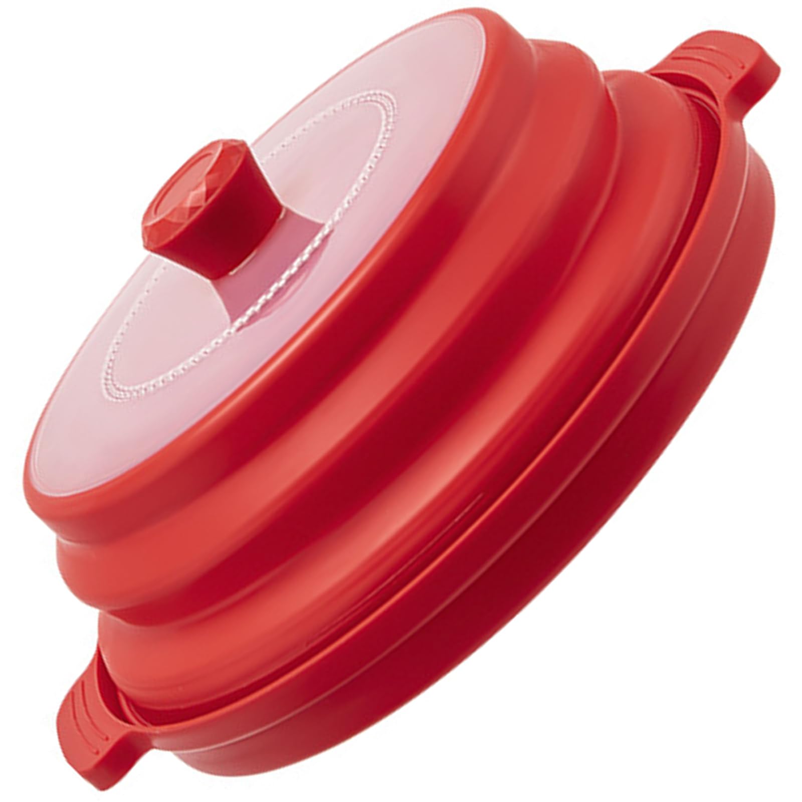 Efficient Silicone Microwave Lid Adjustable Splash Proof Cover Foldable Kitchen Tool with Heat Protective Grip Microwave Splatters Lid