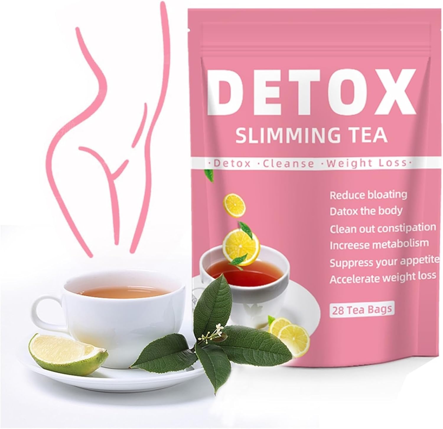 Natural Herbal Detox Tea – Supports Healthy Weight & Reduces Bloating(1PCS)