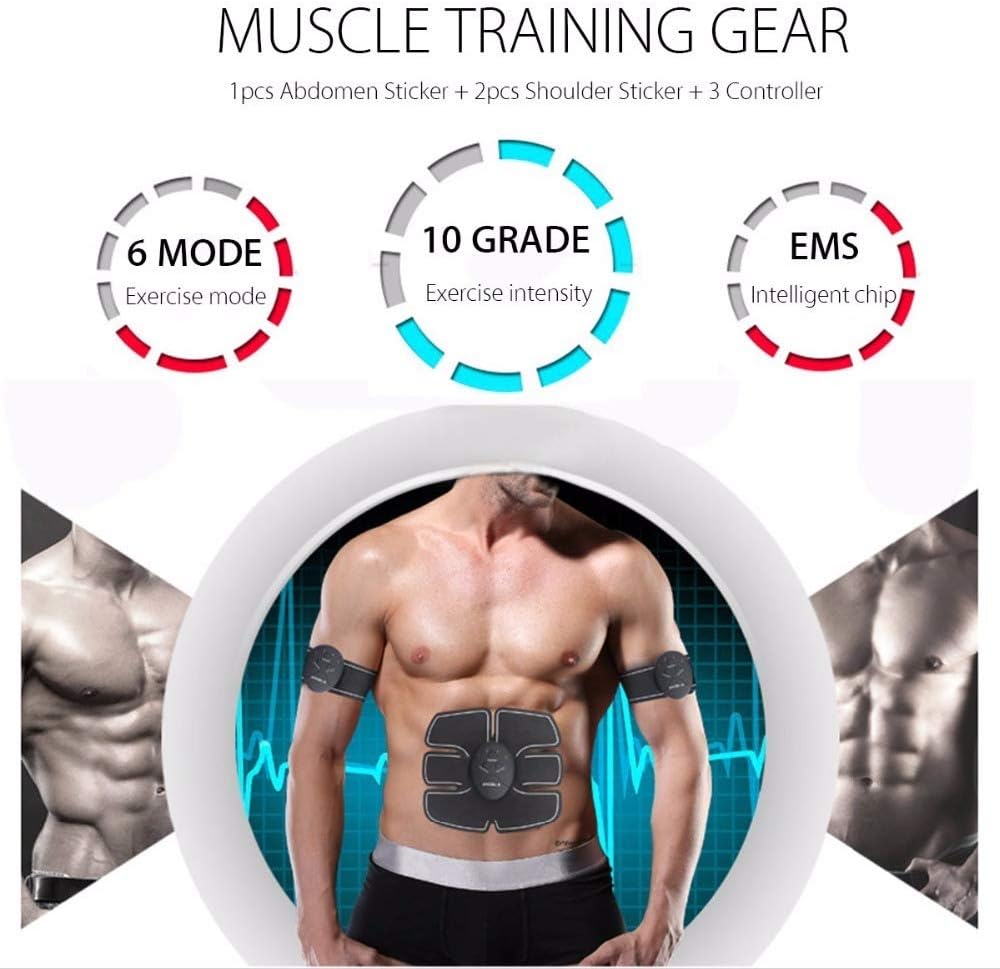 YOSYO EMS Wireless Muscle Stimulator Trainer Smart Fitness ...
