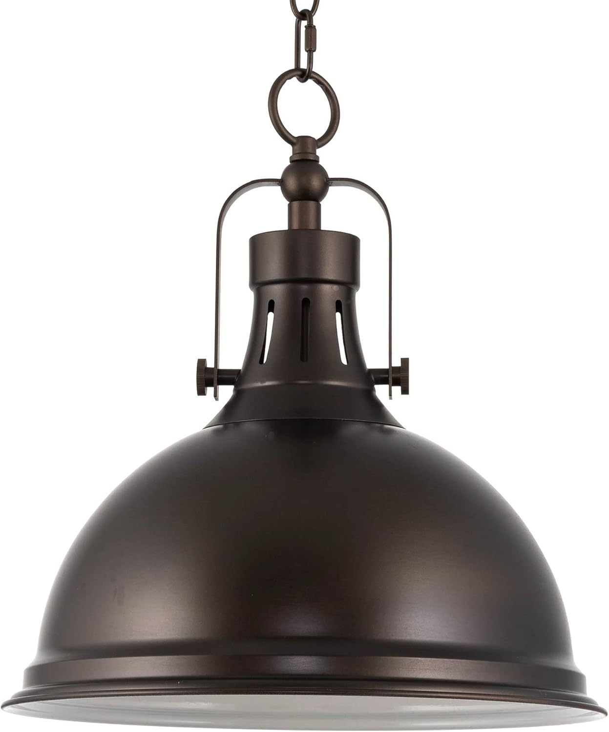 Kira Home Belle 14" Modern Industrial Pendant Light, Adjustable Hanging Height, Oil Rubbed Bronze Finish Oil-Rubbed Bronze 14"