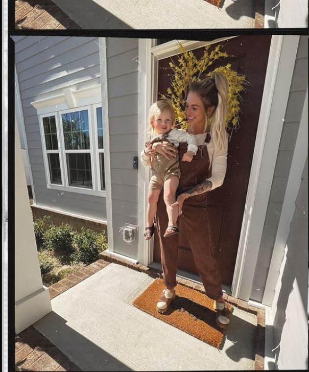 Onedreamer Women's Corduroy Overalls With Adjustable Straps, Baggy Bib Jumpsuit, Casual With Pockets - Image 2