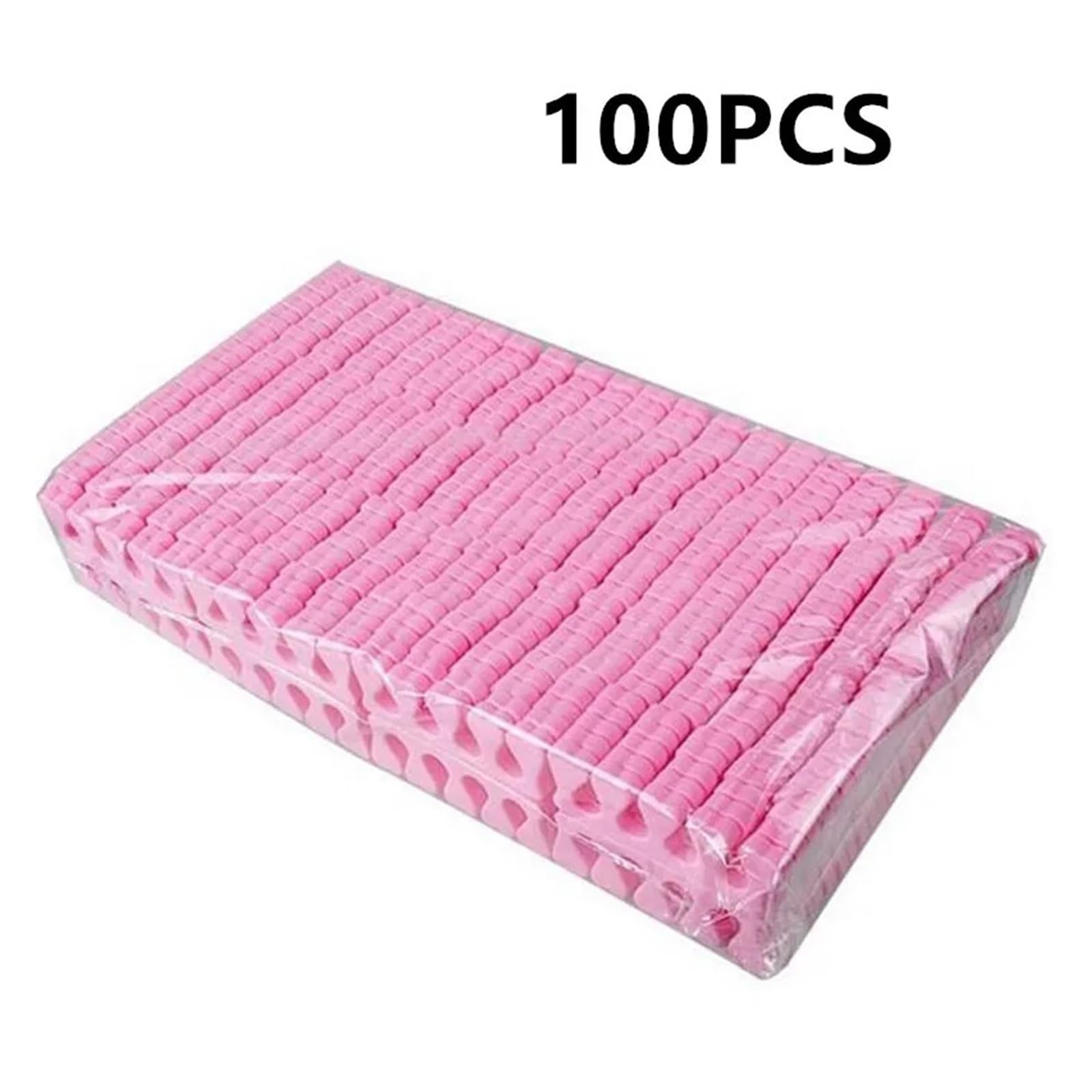 50/100 sztuk Różowe Gąbki Separatory Palców U Stóp Lakier Do Paznokci Pielęgnacja Stóp Separatory Palców Manicure Pedicure Narzędzie Do Zdobienia Paznokci Luzem(100pcs pink)