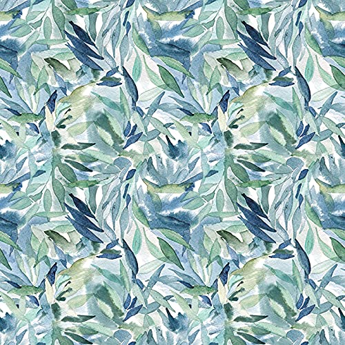 Papier peint latex 208x146cm motifs feuilles pastel florales pour salon et cuisine Coloray