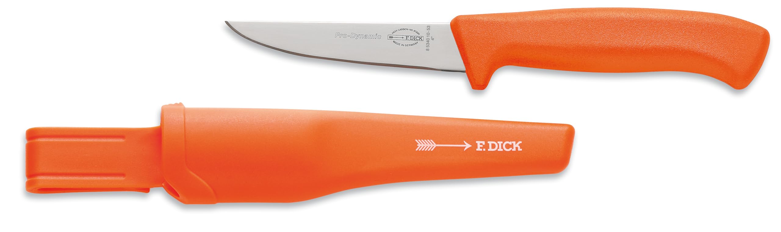 F. DICK ProDynamic Verkaufsdisplay Hunter (15-tlg. Jagdmesser mit Klingenlänge von 10 cm und einer Kunststoff-Messerscheide, leichtes Messer für alle Arbeiten für im Jagdbereich) 85340106-53