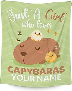Blanket for Girls - 30"x40" Cute Throw Gifts - Personalized Green Soft Fuzzy Blankets for Couch & Office