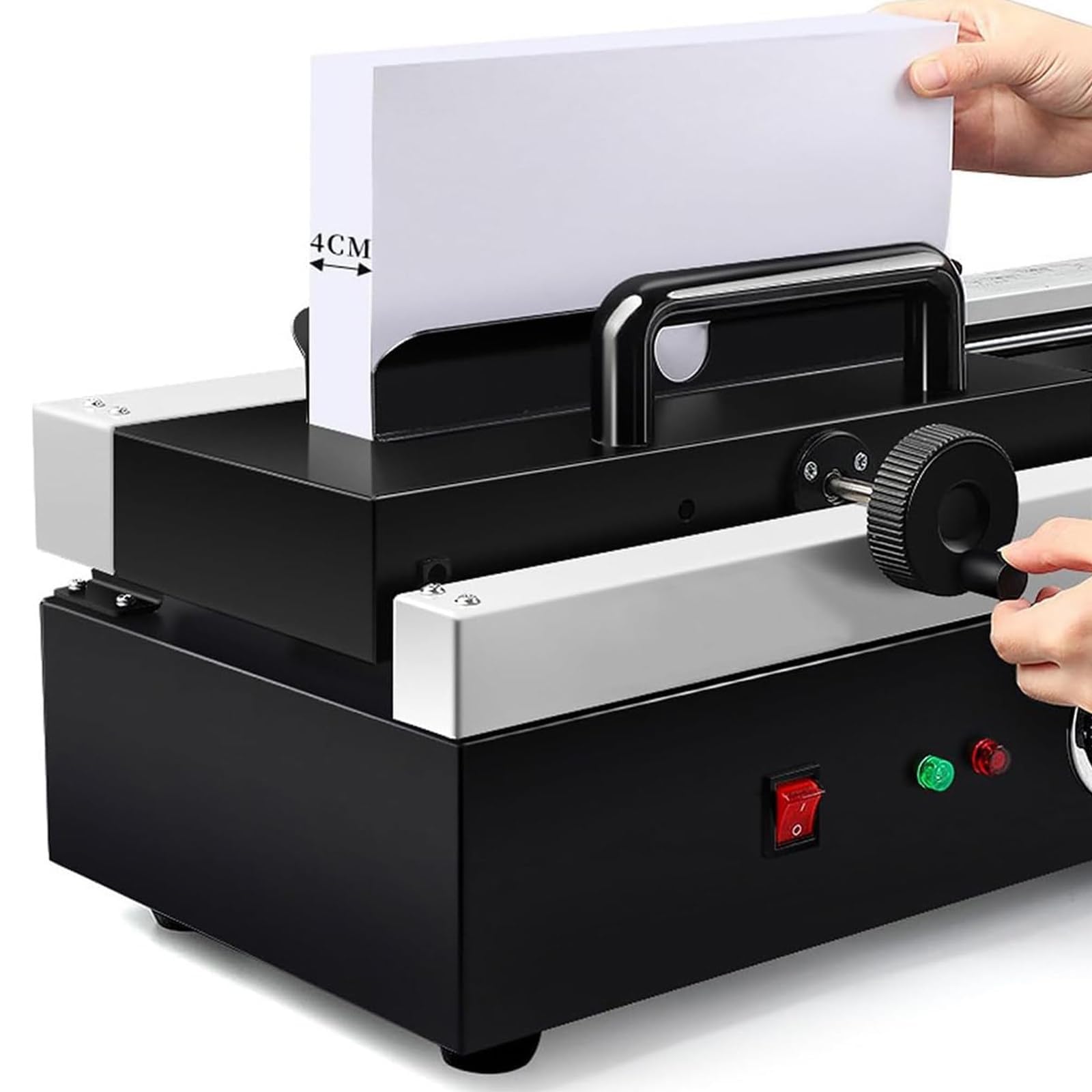 Encuadernadora De Escritorio Para Libros A4, Encuadernadora De Papel Para Libros Con Pegamento Termofusible 1200w, Espesor De Encuadernación Con Pegamento 4cm, Longitud De Encuadernación Pegada