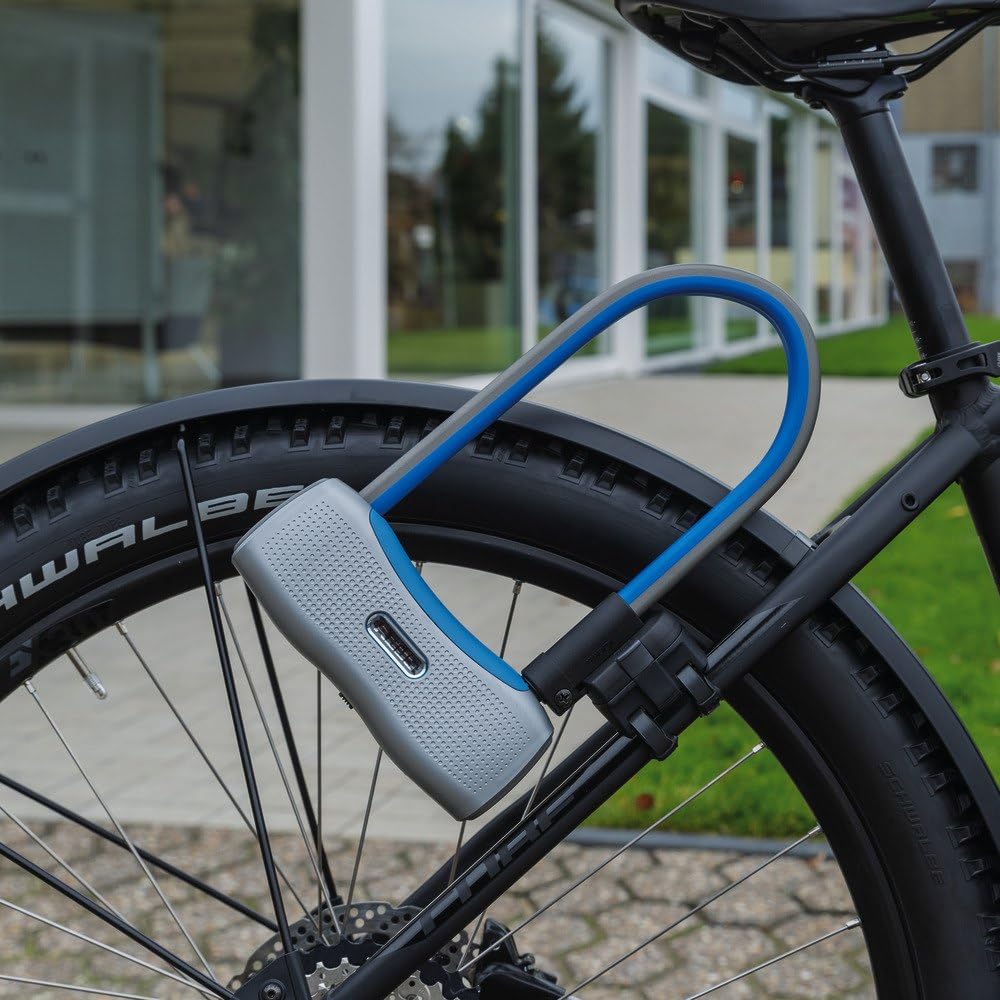 ABUS Lucchetto Ultimate 420K Per Bici Con Supporto USH - Antifurto Robusto Con Cavo Cobra