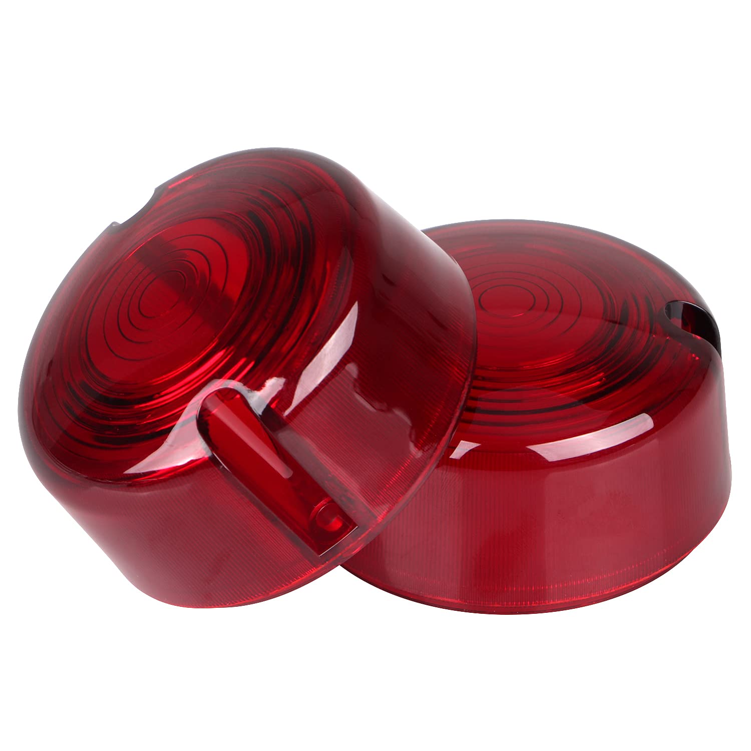 アクセサリー P46 Amazon | BID4ZE 3インチ レッド ウィンカーライトレンズカバー