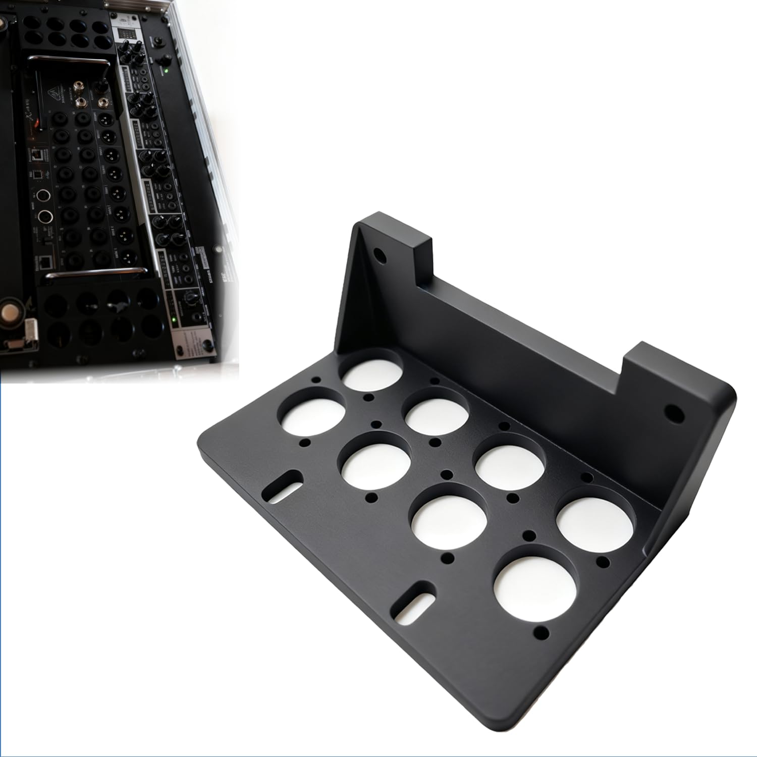 Recessed Rack Ears Compatible with Digital Mixers XR16 XR18 SD18 MR16 MR18 - Sturdy Material, Easy Installatio（1 pack）