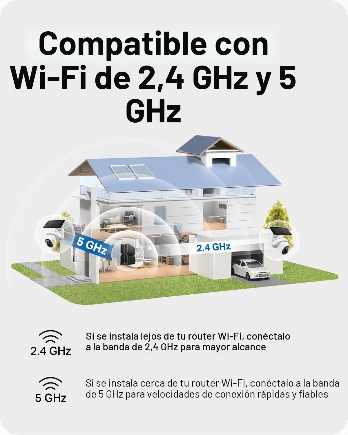 Tapo TP-Link C660 - Cámara de Seguridad Wi-Fi para Exteriores, panorámica/inclinación, visión de 360°, Seguimiento de Movimiento, visión Nocturna a Color, detección de Personas/vehículos/Movimiento