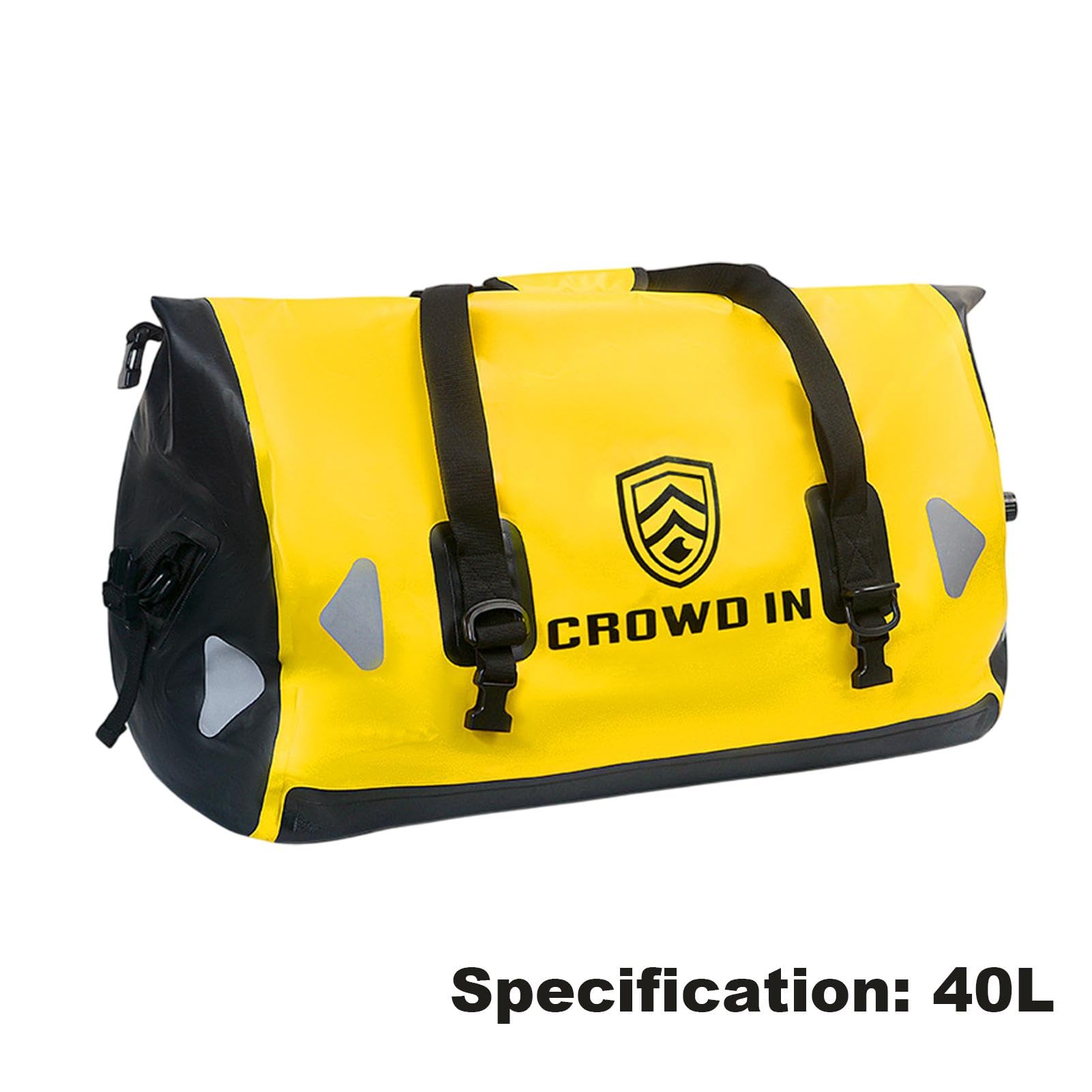 Borsa da sella da Moto, Borsa da sedile posteriore per Moto | Borsa laterale impermeabile 40/65 L,Sella di Stoccaggio multifunzionale, Borsa rimovibile rimovibile, Borsa da Moto portatile