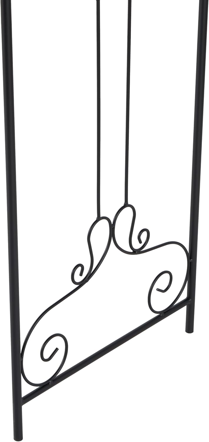 Deco 79 68701 Metal Garden Arch, 44 by 95-Inch, Black