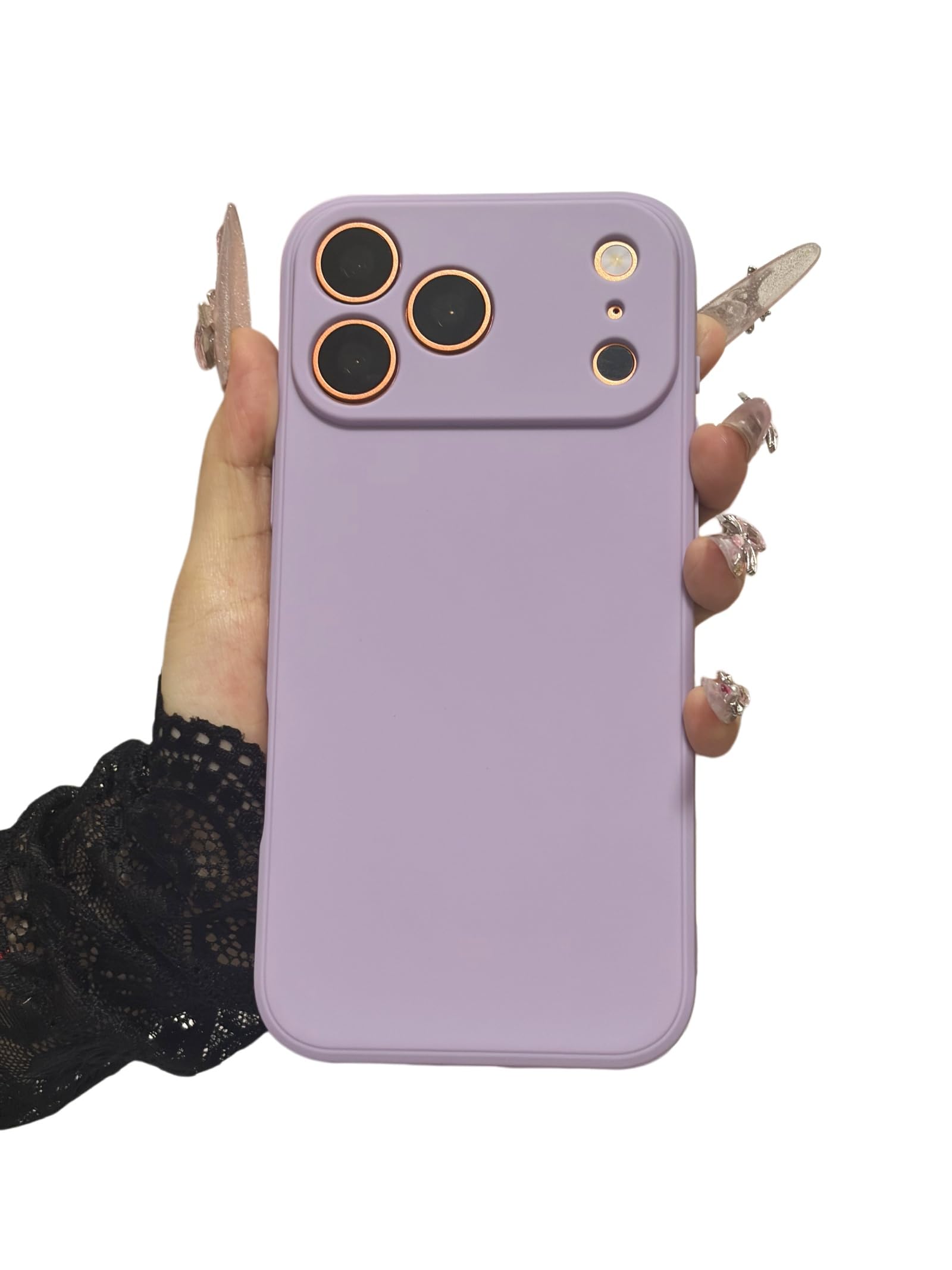 Coque iPhone 17 Pro Max silicone violet luxe et fin protecteur - 8