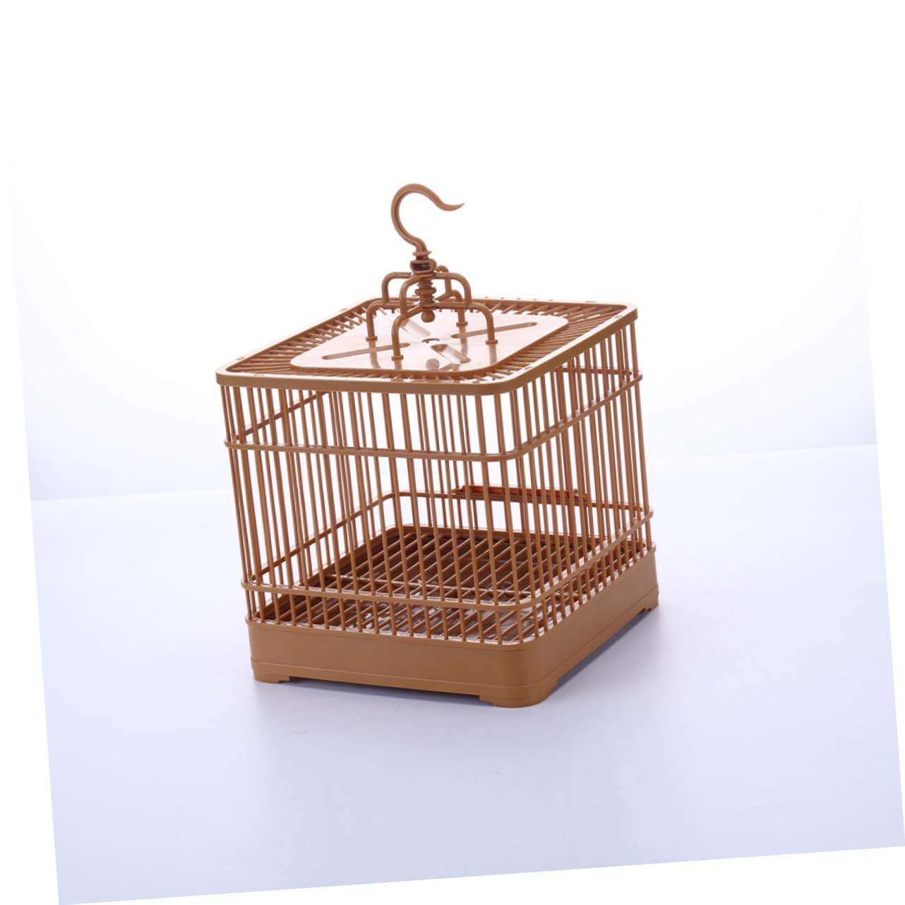 Cage Per Uccelli in Plastica Con Gancio Per Appendere E Base Rimovibile Palo Di Appoggio Per Giocare Adatto Per Pappagalli E Calopsitte Facile Da Pulire E Trasportare