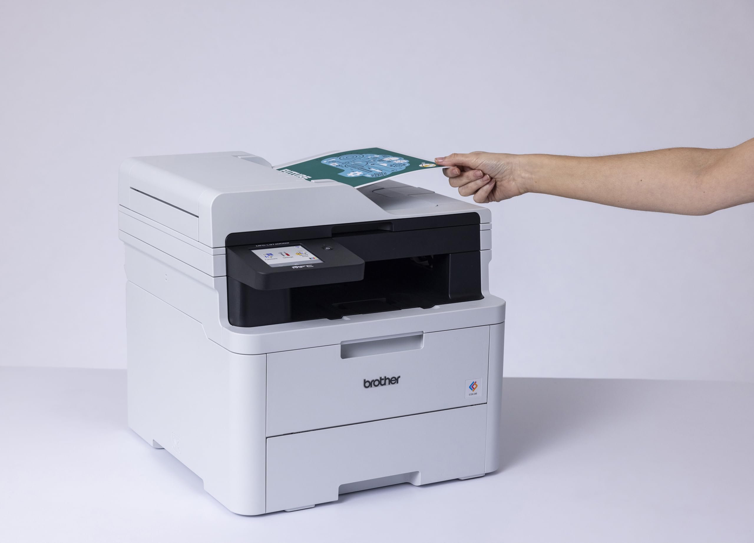 Brother MFC-L3740CDW - Dispositivo multifunzione 4 in 1 a colori con Wi-Fi/LAN e stampa fronte/retro