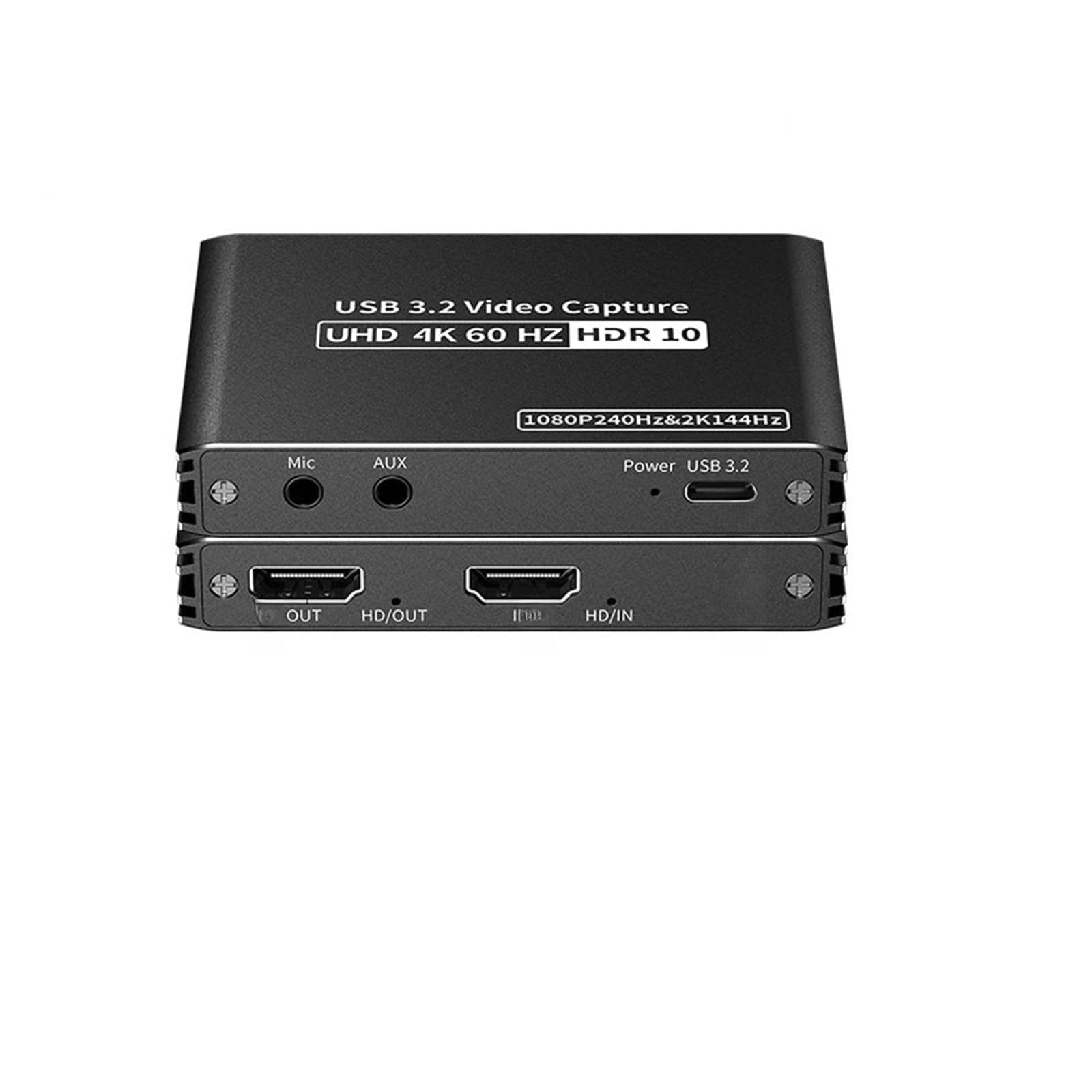 Scheda di acquisizione Video USB 3.2 4K60 Fps, Registrazione di Giochi 2K120 Fps, Live Streaming Grabber per Lo Streaming di Giochi e la Registrazione Multi-Sorgente(for PS5 Xbox Game)