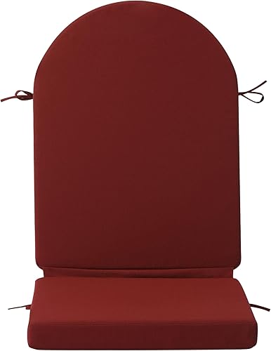 Miniatura 4 de WestinTrends Adirondack - Cojín para silla mecedora, resistente a la intemperie, con respaldo alto, color rojo