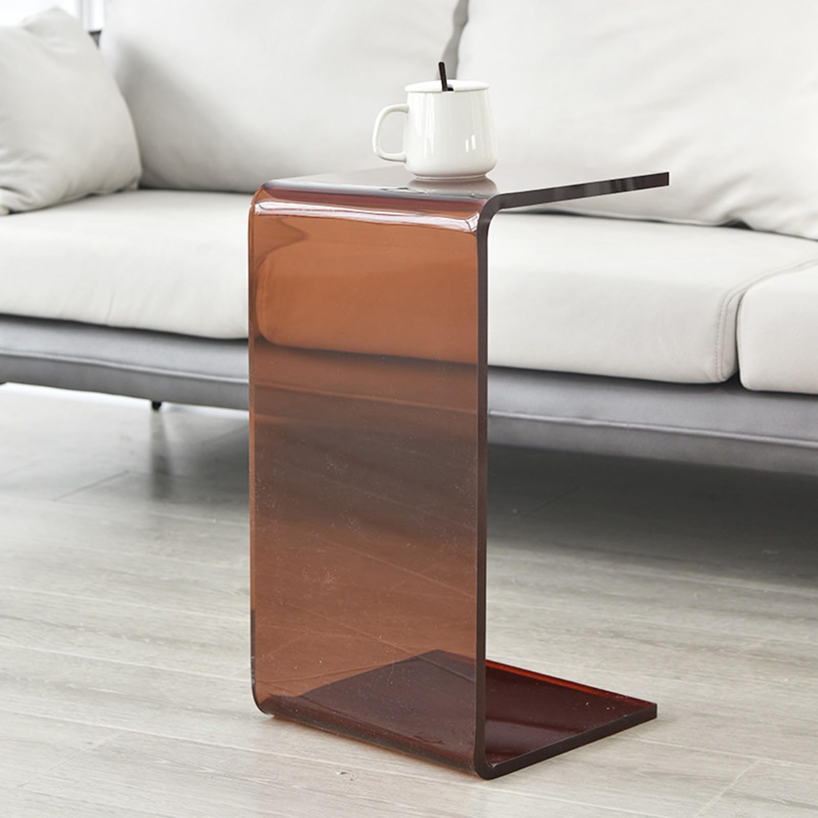Tables basses transparentes acrylique design moderne pour salon et chambre