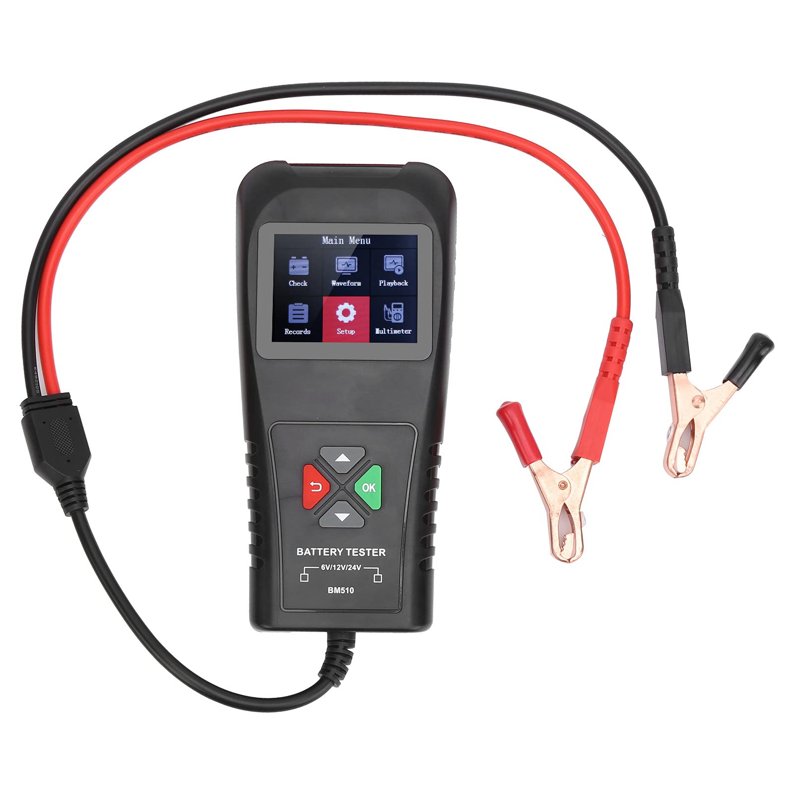 Tester batteria strumento diagnostico analizzatore alternatore 24V 12V 6V per kit barca marina moto auto