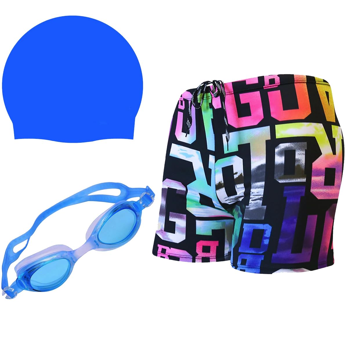 fancydresswale Men's Swimming Trunks with Goggles and Cap-picture-35