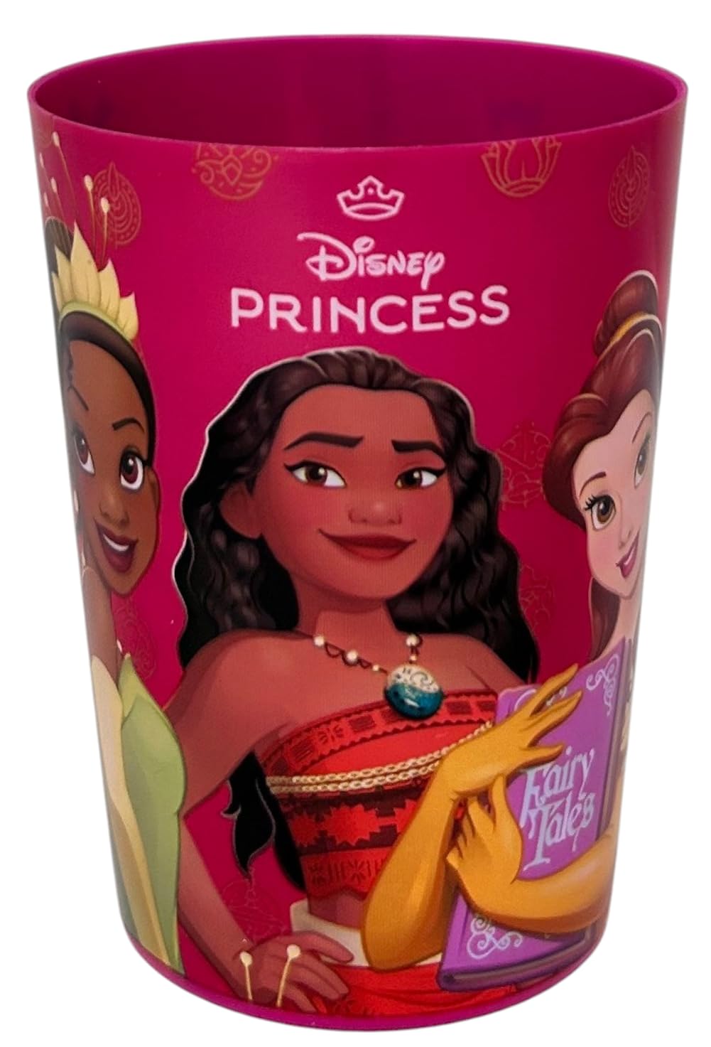 Set accessori per la cura dell'igiene orale per bambini Principesse Disney 4 pezzi spazzolino manuale dentifricio bicchiere pochette