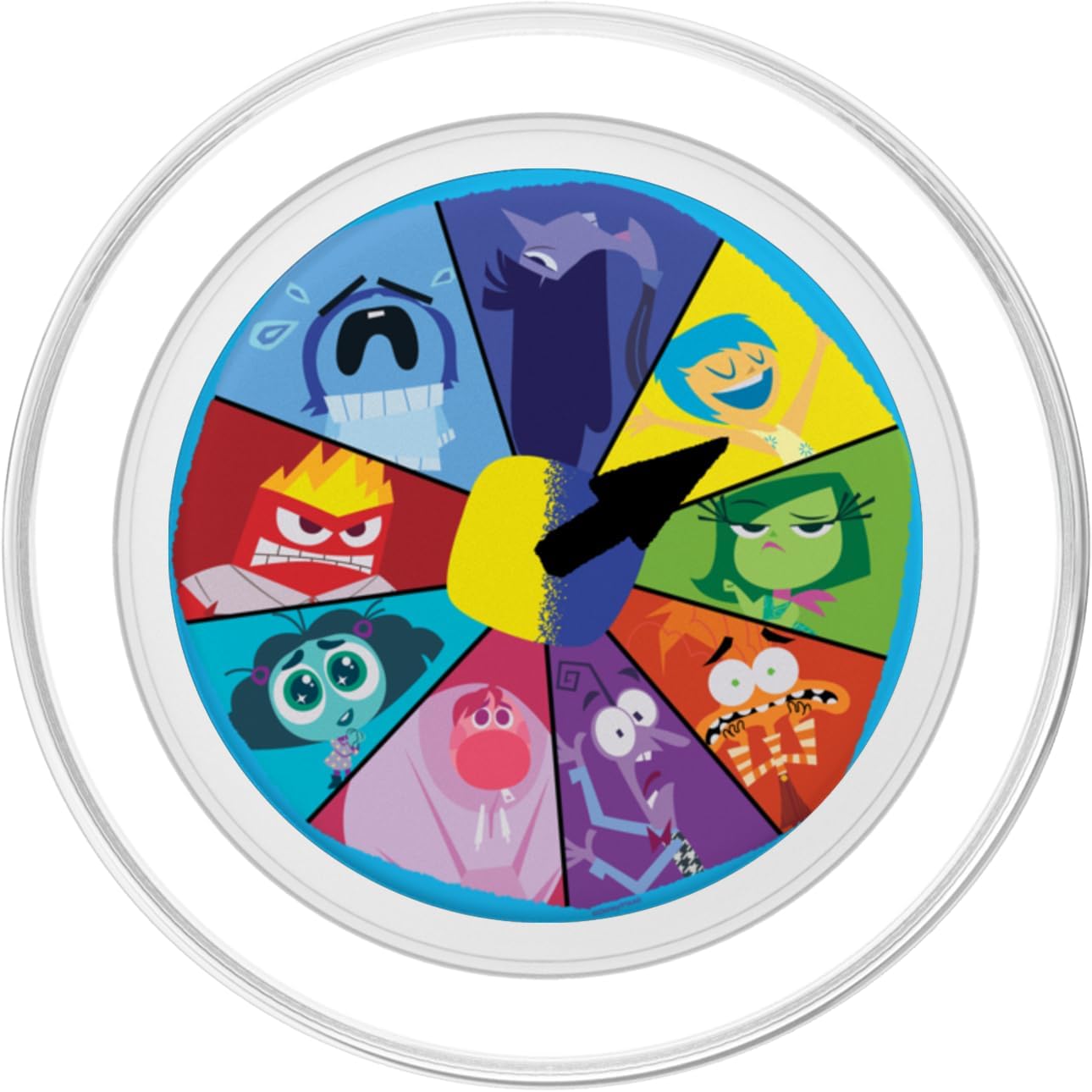 Disney and Pixar’s Inside Out 2 Emotions Wheel Mood Clock PopSockets PopGrip for MagSafe