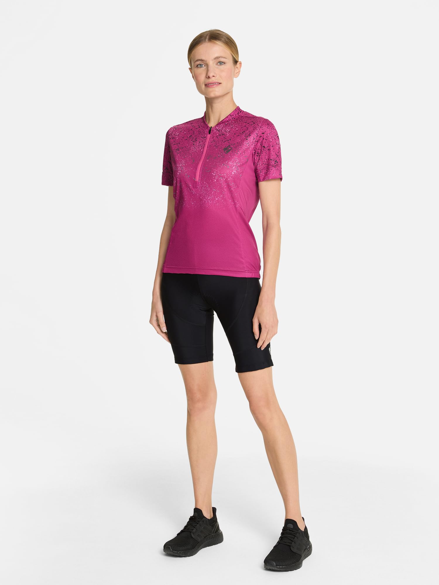 Ziener Damen Fahrrad-Tight/Rad-Hose/Mountainbike/Rennrad - atmungsaktiv,schnelltrocknend,Gel-Polster Nasira X-Gel
