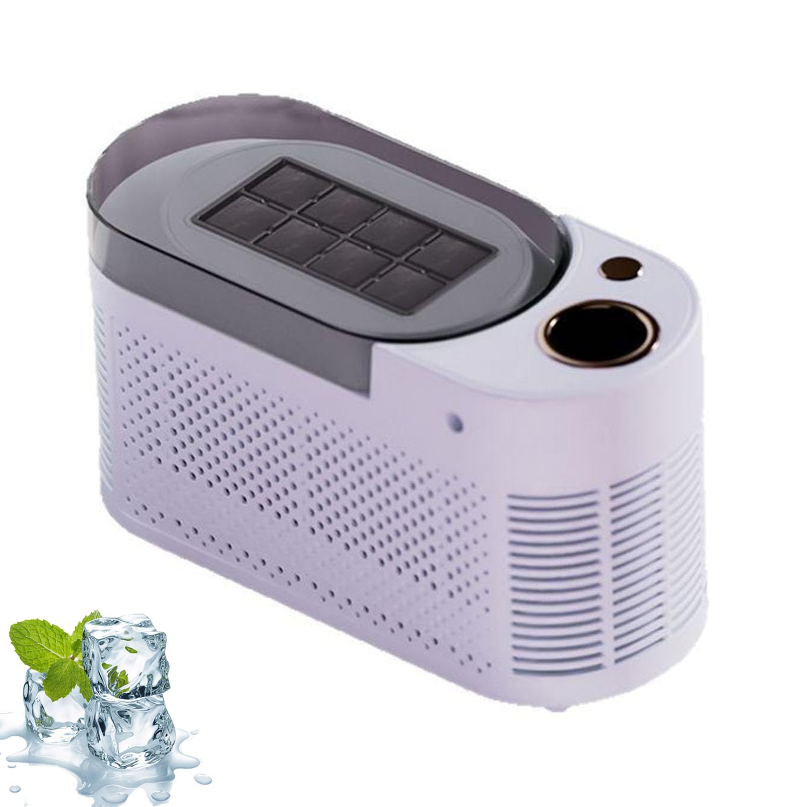 Mini Máquina Para Fabricar Hielo: Producción Rápida De 8 Cubitos En 10 A 15 Minutos, Silenciosa Y Compacta, Con Rejilla Para Hielo Desmontable Y Tapa Extraíble, Ideal Para El Hogar, La purple Car use