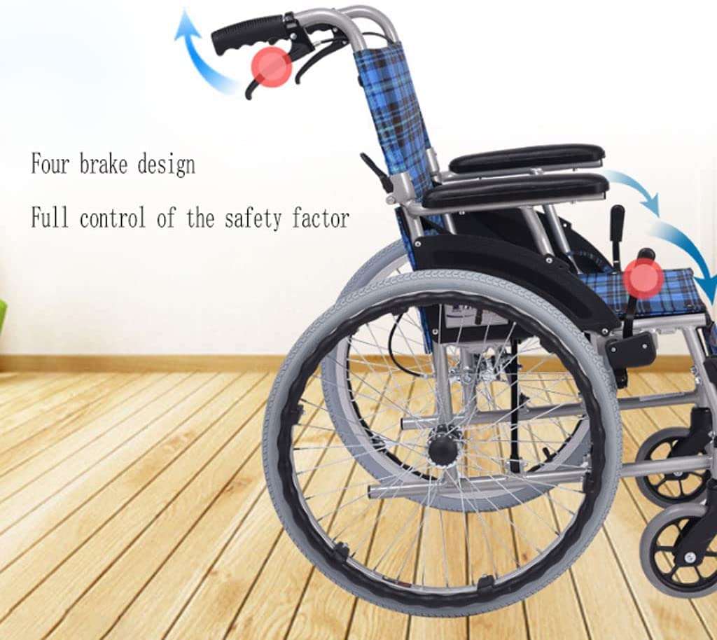 Carrello da Viaggio Portatile for Sedia a rotelle for la Mobilità all'aperto Manuale in Alluminio