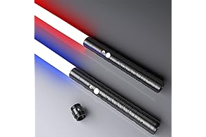 Star Wars Lightsaber, Metal Hilt 2 Pack Lightsabers, 7 Colors Double-Bladed Sword...