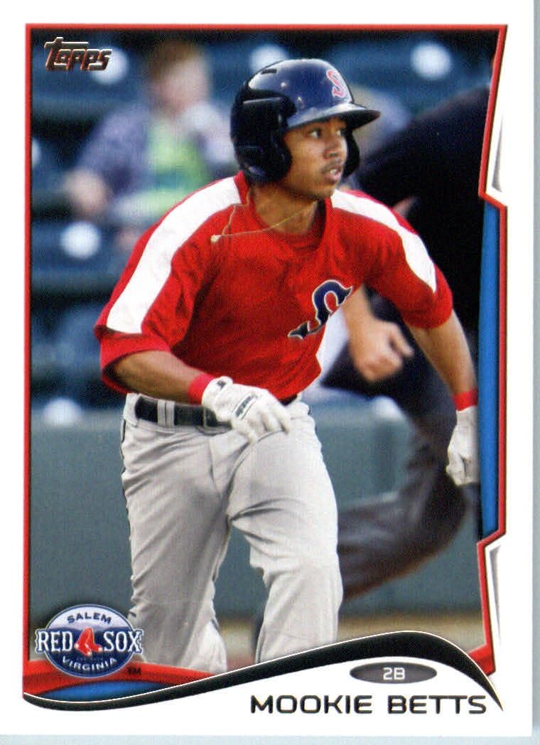 2014 Topps Pro Debut Baseball Card # 71 Mookie Betts - Salem Red Sox