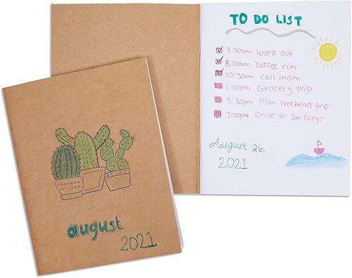 Miniatura 5 de Cuadernos de papel estraza (paquete de 48 unidades), anotadores en blanco a granel, diarios de bolsillo para niños, el aula (4.25 x 5.5 pulgadas)