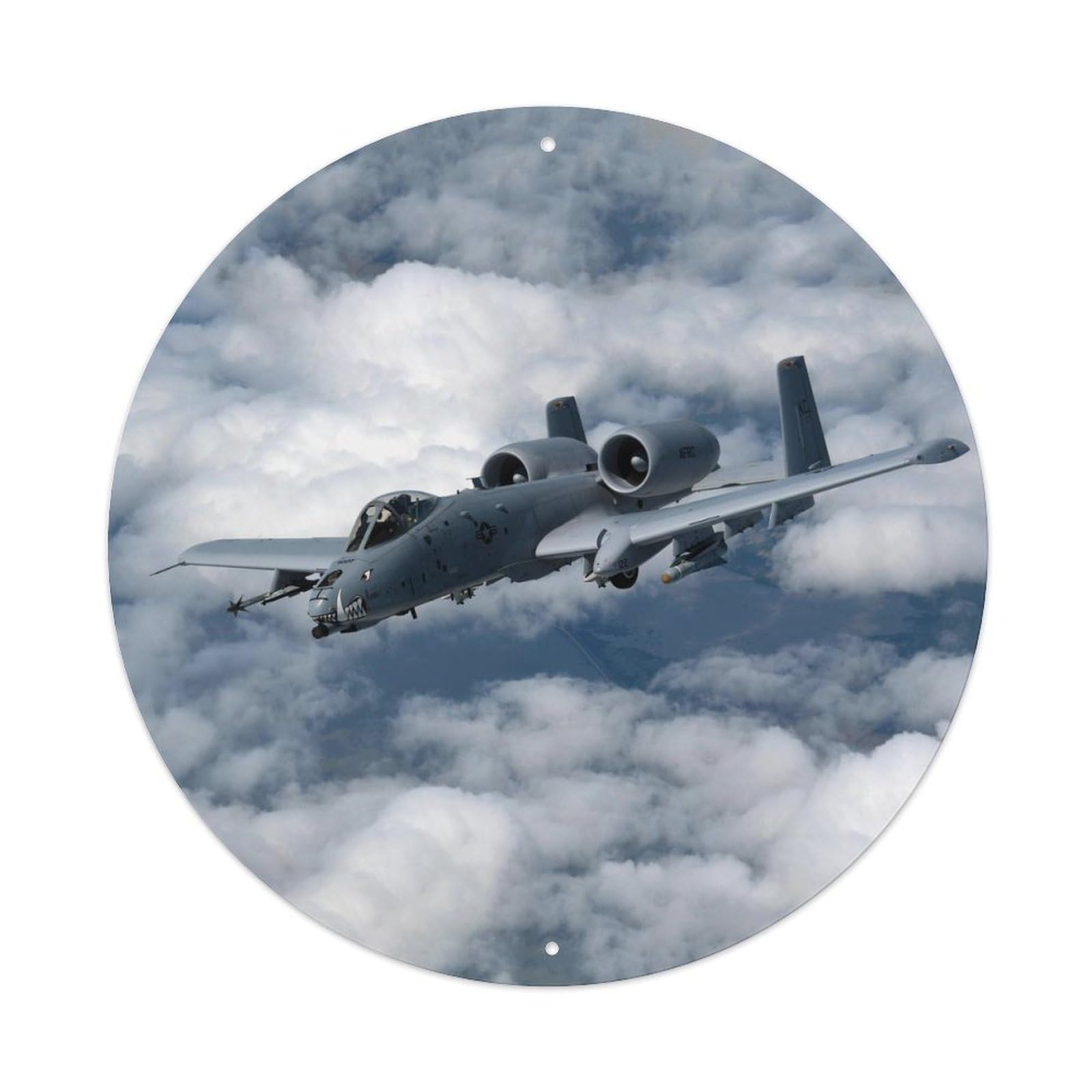 A-10 Thunderbolt II Attack Aircraft Military Metal Tin Sign