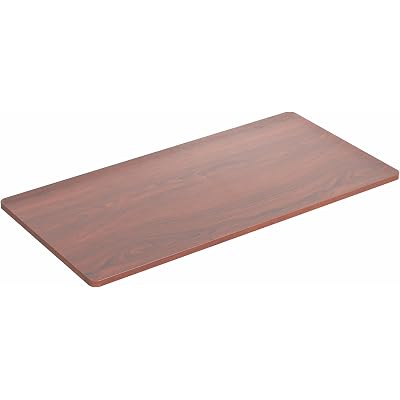 VIVO Universal 60 x 24 inch Solid One-Piece Table Top for Standard and Sit to Stand Height Adjustable Home and Office Desk Frames, Dark Walnut, DESK-TOP60D