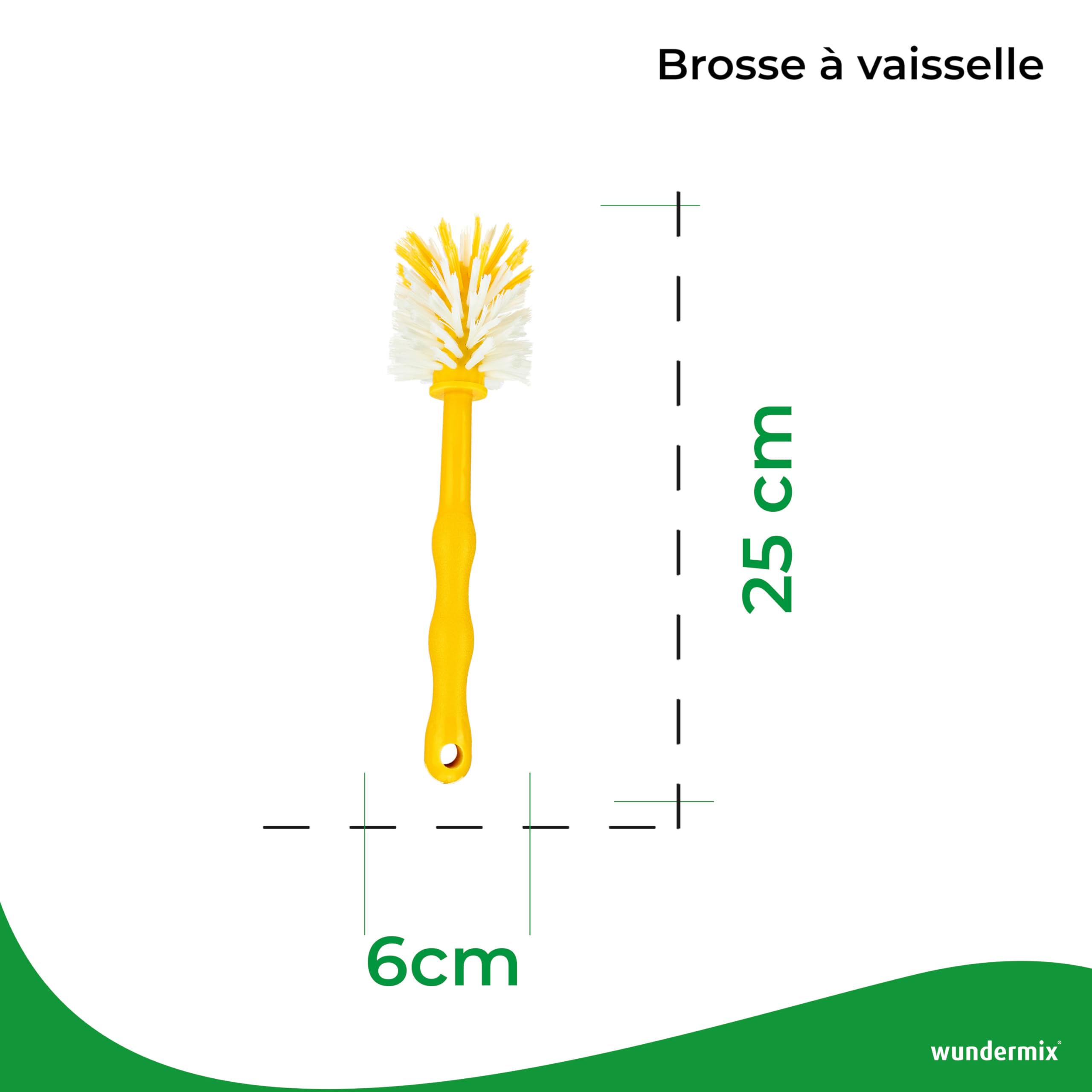 Brosse De Nettoyage Vaisselle Wundermix - Brosse De Nettoyage (Lot De 5) • Brosses De Nettoyage Efficace Pour Les Bols De Robots De Cuisine Courants • Brosses Robustes Avec Poils En Nylon Brosse Thermomix