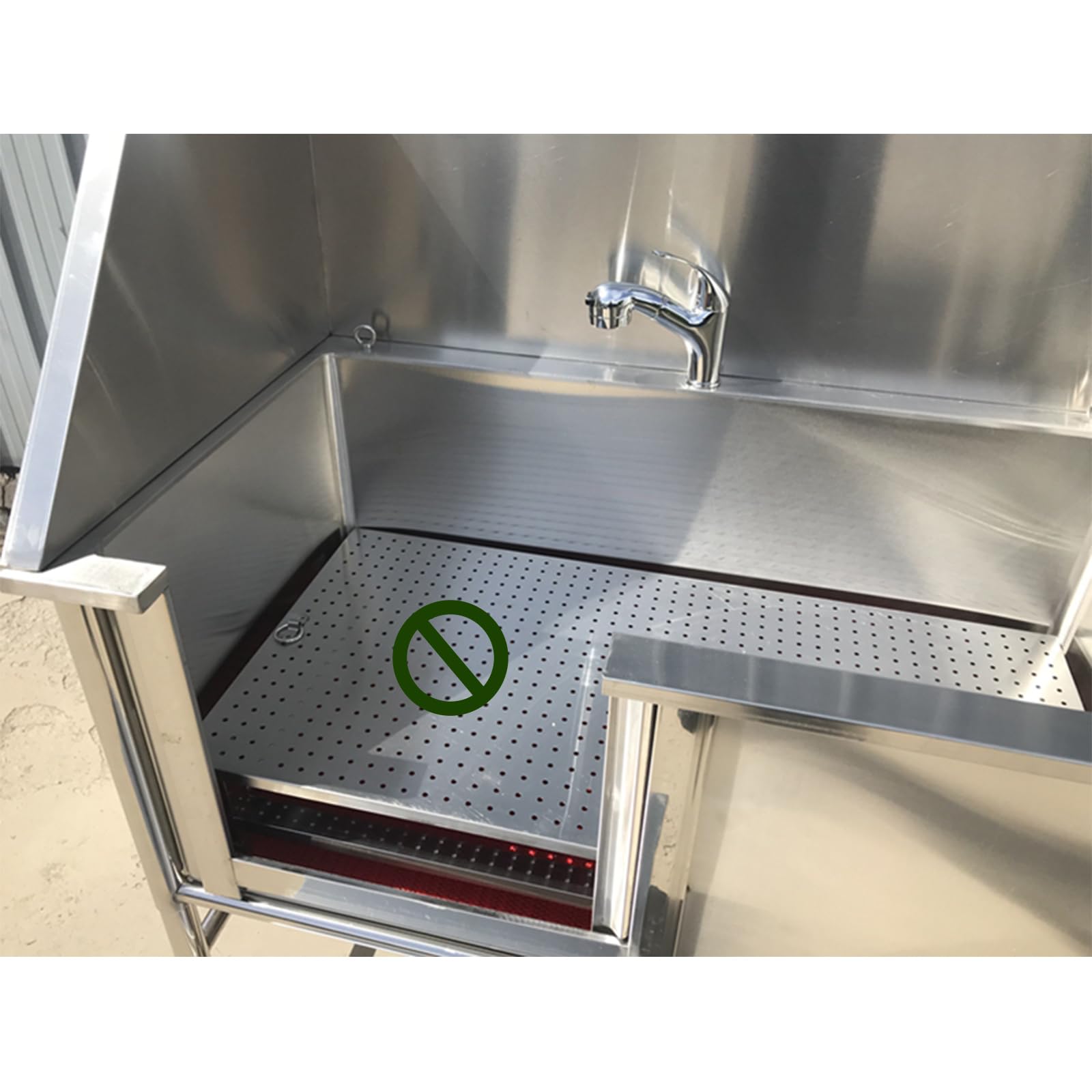 Vasca Da Bagno Per Cani,stazione Di Lavaggio Per Animali Domestici,stazione Di Bagno Professionale Per Cani In Acciaio Inossidabile,vasca Per Toelettatura Cani,stazione Di Lavaggio(47in/120cm)